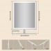 12-Inch LED Makeup Mirror, 3 Light Modes, Dimmable, 10X, White